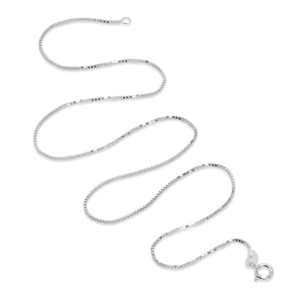 Sterling Silver .8mm Box Chain by Peapod Jewelry