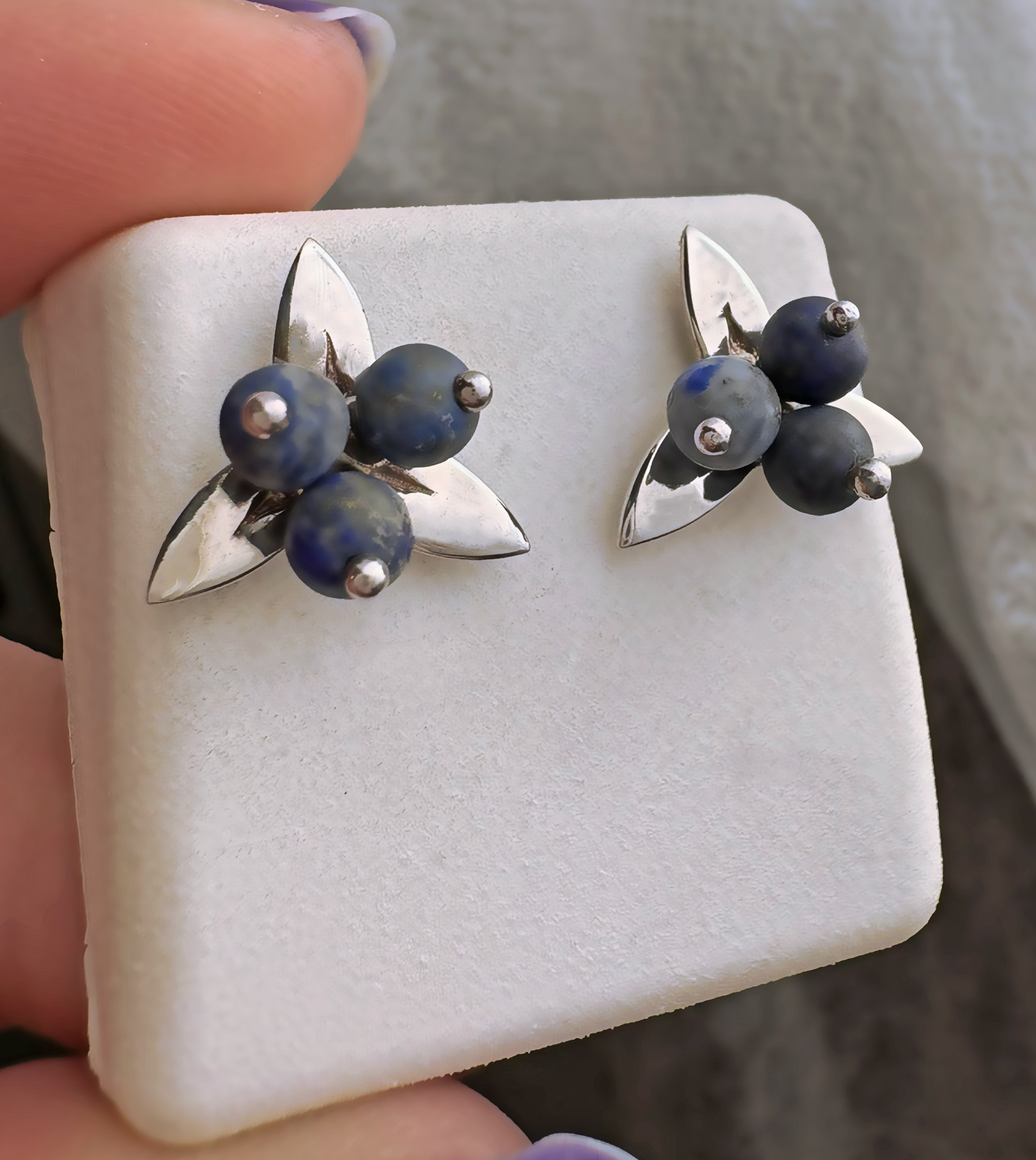 Maine Blueberry Earrings - Image 2