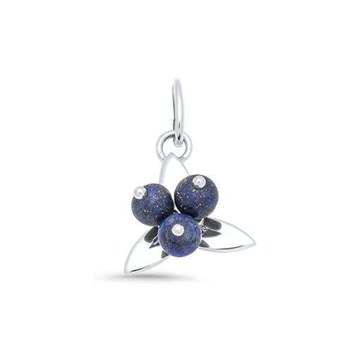 Sterling Silver Blueberry Charm