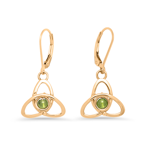 14k Gold Celtic Knot Earrings