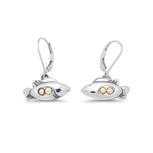 Sterling Silver Fish Earrings