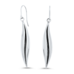 Sterling Silver Seed Pod Long Earrings