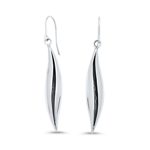 Sterling Silver Seed Pod Small Earrings
