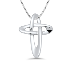 Sterling Silver Infinity Necklace on a Sterling Silver Box Chain