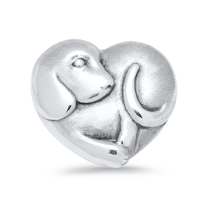 Sterling Silver Puppy Dog Pin Pendant