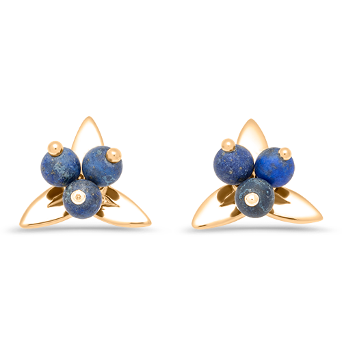 14k Gold Maine Blueberry Earrings