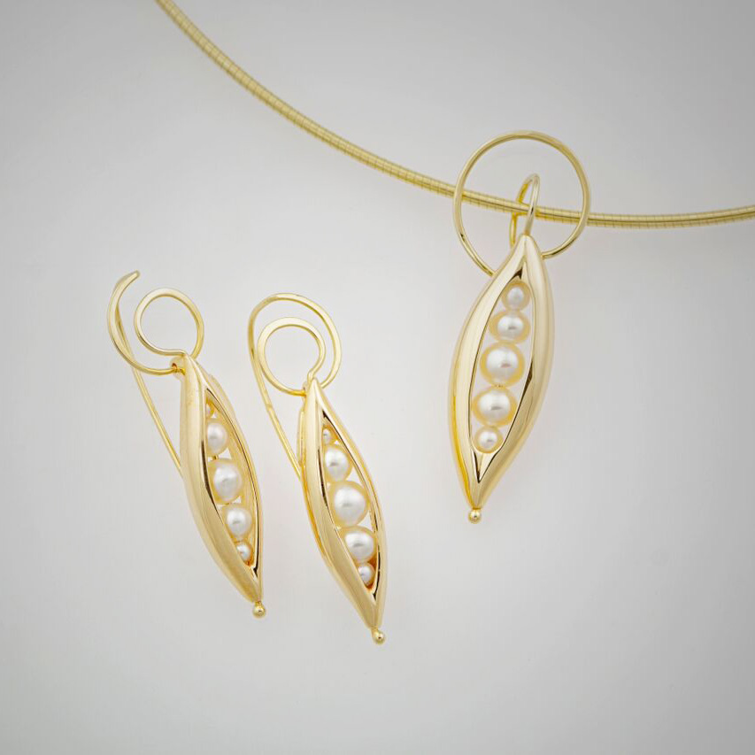 Halo Peapod Necklace for 5 - Image 2