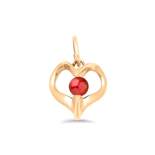 1 Pea Heart Peapod Charm - Image 4