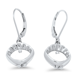 Scallop Peapod Earrings - Sterling Silver