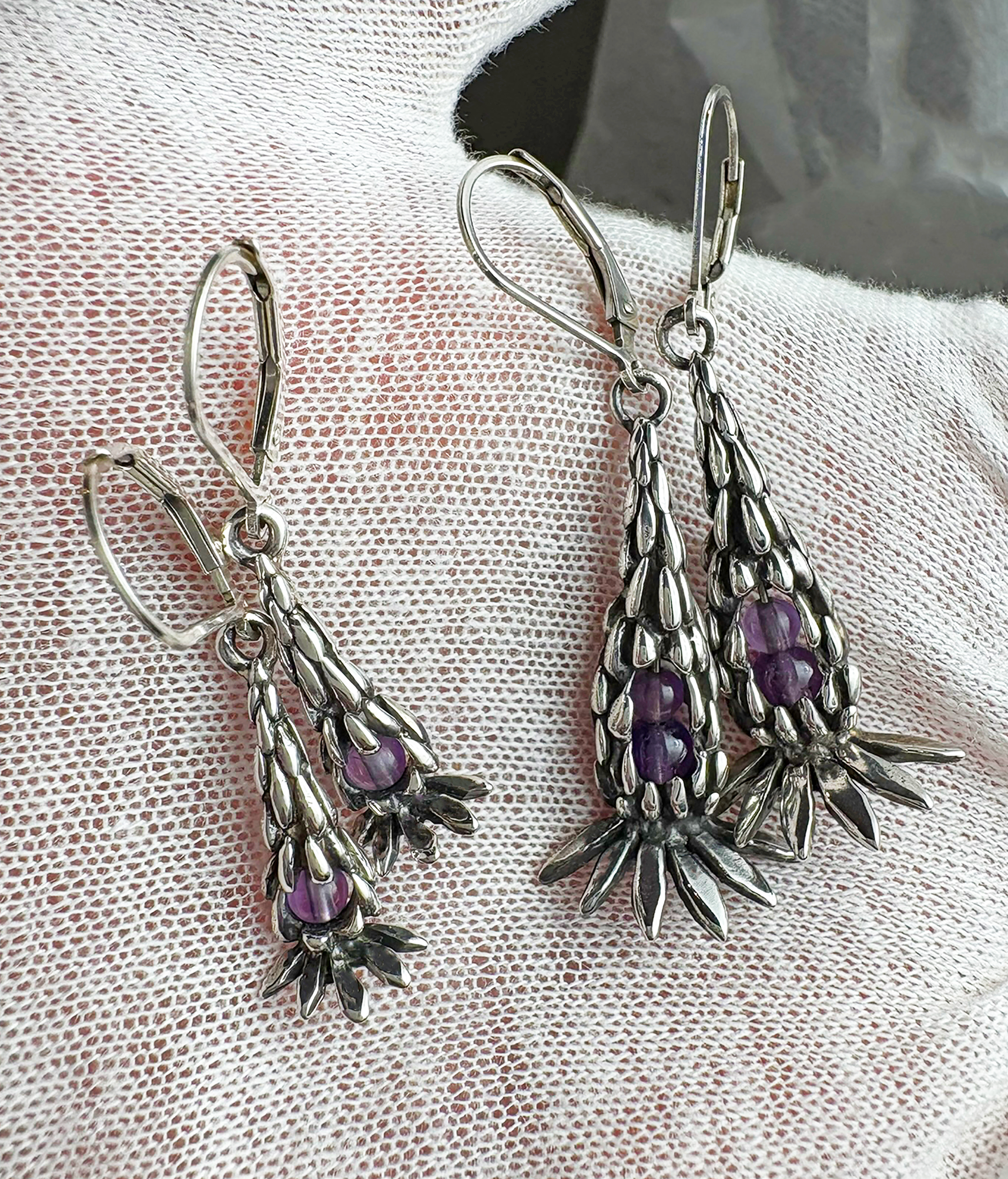 Petite Lupine Peapod Earrings - Image 2