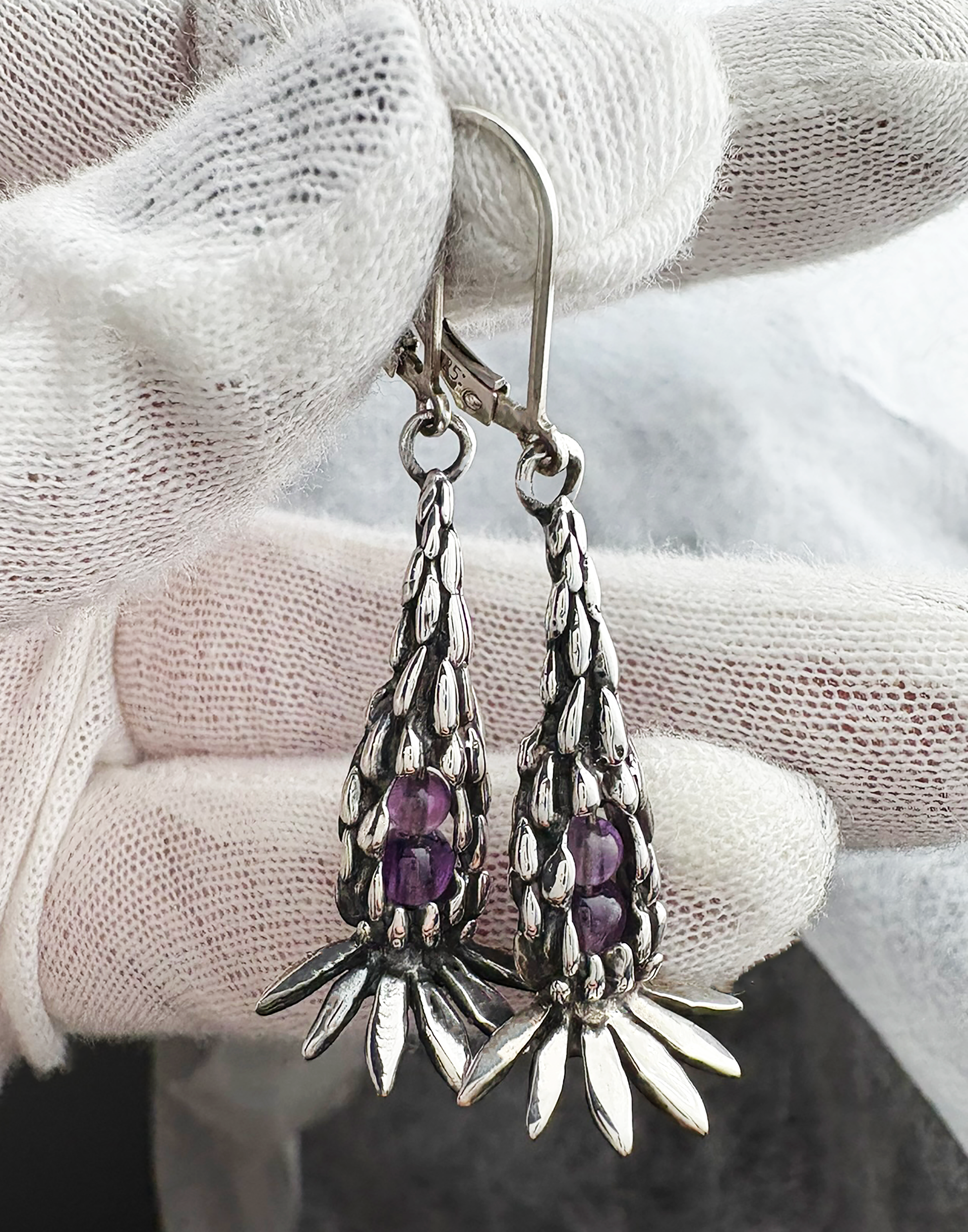Lupine Peapod Earrings - Image 2
