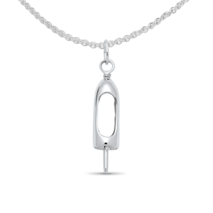 Lobster Pot Buoy Peapod 3 Necklace - Sterling Silver