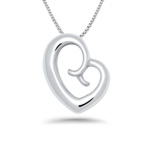 Small Sterling Silver Mother's Love Necklace on a Sterling Silver Box Chain Necklace