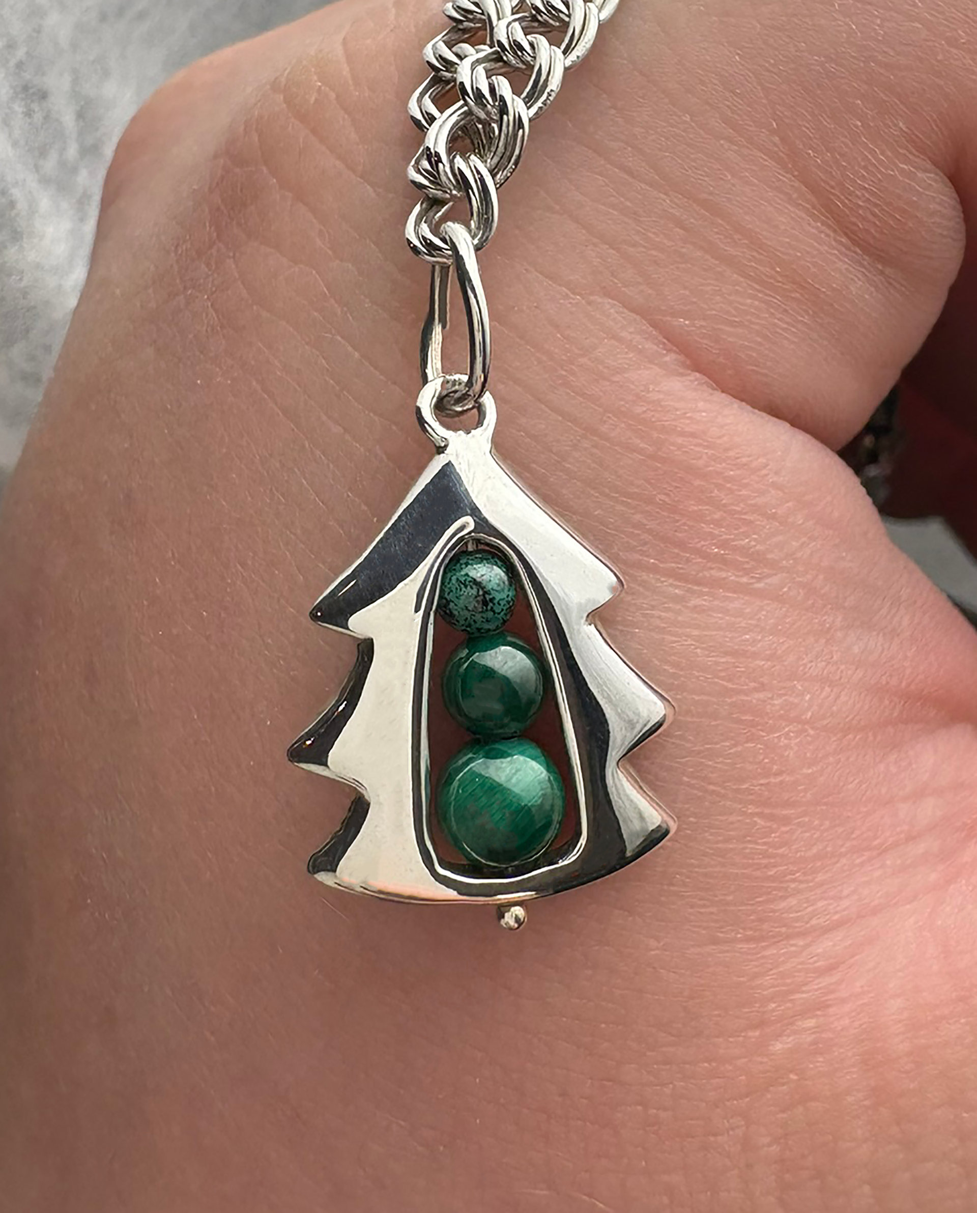 Pine Tree Peapod Charm - Image 2
