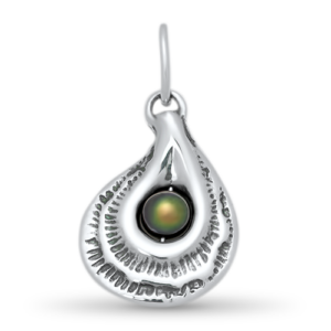 Sterling Silver Oyster Charm by Peapod