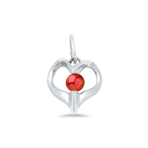 1 Pea Heart Peapod Charm - Image 2