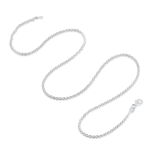 2.2mm Sterling Silver Heavy Cable Chain Necklace