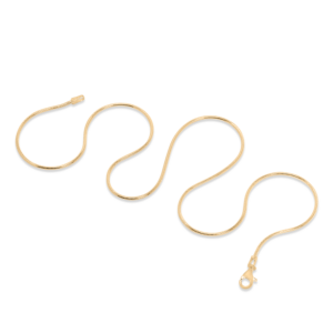 14ky Gold Snake Chain Necklace 1.2mm