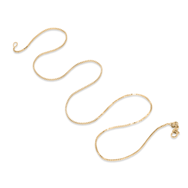 14Ky Gold (0.7mm) Box Chain Necklace 