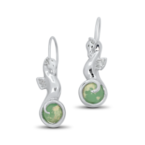 Peapod Seahorse Earrings