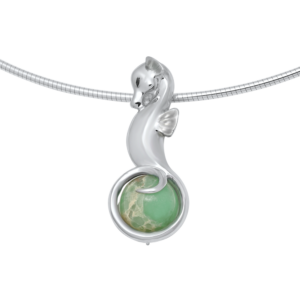 Peapod Seahorse Necklace