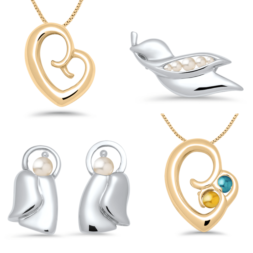 Honoring a New Baby with Jewelry by Peapod Jewelry Featuring Design Your Own Jewelry