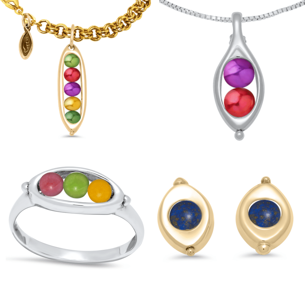 Mothers Day Collection by Peapod Jewelry Featuring Design Your Own Jewelry