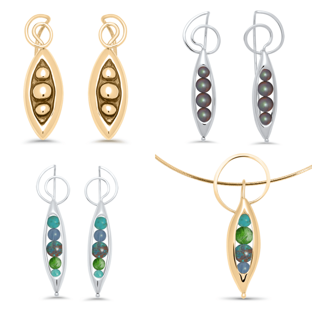 The Halo Jewelry Collection by Peapod Jewelry Featuring Design Your Own Jewelry