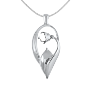 Peapod Lily Of The Valley Pendant - Sterling Silver
