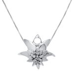 Succulent Peapod Necklace With Birthstone