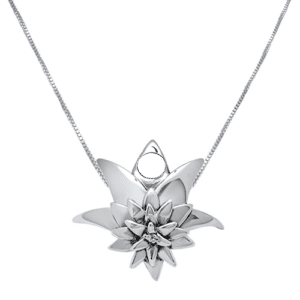Succulent Peapod Necklace With Birthstone