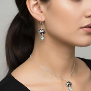Mushroom Peapod Earrings