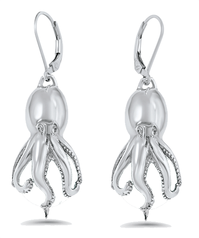 Octopus Peapod Earrings