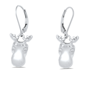 Moose Charm Peapod Earrings