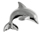Solid Dolphin Peapod Pendant