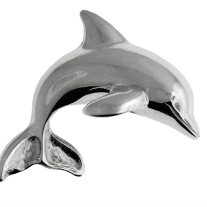 Solid Dolphin Peapod Pendant